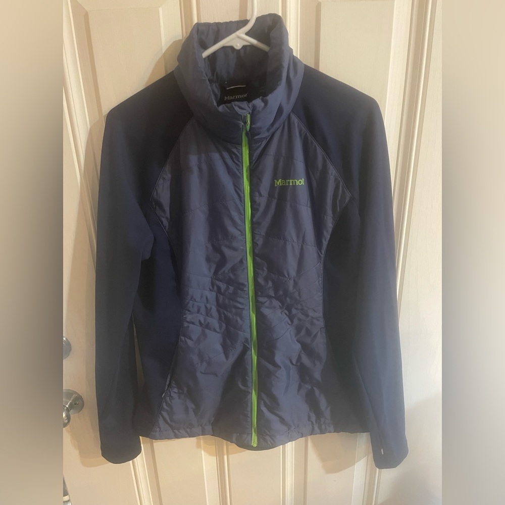 Marmot Blue and Green Ski Jacket